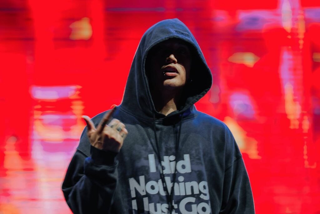 FELIP wearing VETEMENTS I Got Lucky Hoodie Washed Black for Aurora Music Festival Cebu sound check