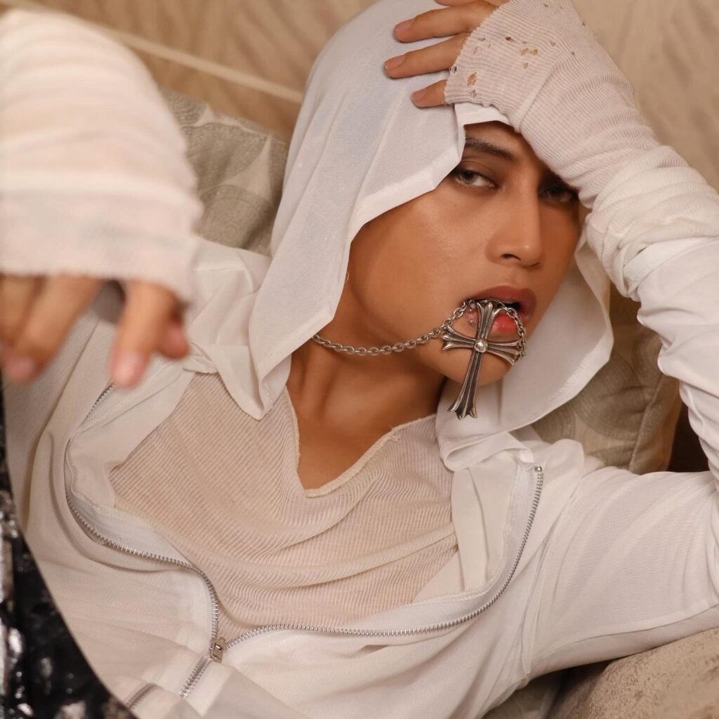 FELIP wearing a Chrome Hearts Large Cross Pendant Necklace at the BGC Taguig NYE Countdown 2026